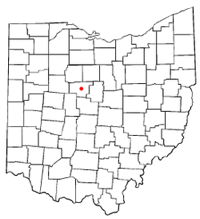 Map showing Marion City, Ohio
