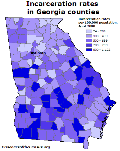 Map Of Georgia Counties. rates in Georgia counties