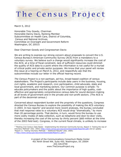 Census Project ACT letter